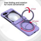 For Samsung Galaxy Z Flip4 5G 360 Degree Stand MagSafe Magnetic All-inclusive Phone Case(Purple) - 3