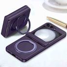 For Samsung Galaxy Z Flip4 5G 360 Degree Stand MagSafe Magnetic All-inclusive Phone Case(Dark Purple) - 2