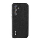 For Samsung Galaxy S24+ 5G ABEEL Genuine Leather Litchi Texture Phone Case(Black) - 1