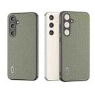 For Samsung Galaxy S24+ 5G ABEEL Carbon Fiber Texture Protective Phone Case(Green) - 1