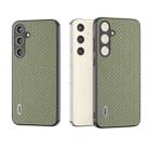 For Samsung Galaxy S24 5G ABEEL Carbon Fiber Texture Protective Phone Case(Green) - 1