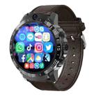 4G+128G 1.6 inch IP67 Waterproof 4G Android 8.1 Smart Watch Support Heart Rate / GPS, Type:Leather Band - 1