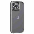 For iPhone 13 Pro Invisible Lens Holder PC + TPU Frosted Phone Case(Gray) - 1