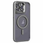 For iPhone 13 Pro Max Invisible Lens Holder PC + TPU Frosted MagSafe Phone Case(Gray) - 1