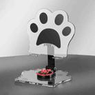 Portable Foldable Cat Claw Acrylic Lazy Holder(Black) - 1