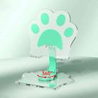 Portable Foldable Cat Claw Acrylic Lazy Holder(Green) - 1