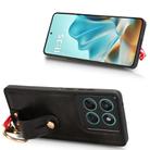 For Motorola Edge 60 Fusion Wristband Leather Back Phone Case(Black) - 3