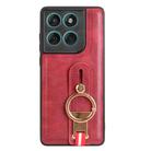 For Motorola Edge 60 Fusion Wristband Leather Back Phone Case(Red) - 2