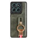 For Motorola Edge 60 Fusion Wristband Leather Back Phone Case(Green) - 2