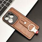 For Tecno Spark 20 Pro 4G Wristband Leather Back Phone Case(Brown) - 2