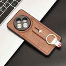 For Tecno Spark 30 4G Wristband Leather Back Phone Case(Brown) - 2