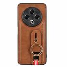 For Tecno Spark 30 4G Wristband Leather Back Phone Case(Brown) - 3