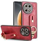 For Tecno Camon 30S / 30S Pro Wristband Leather Back Phone Case(Red) - 1