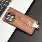 For Tecno Camon 30S / 30S Pro Wristband Leather Back Phone Case(Brown) - 2