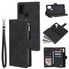 For Samsung Galaxy A21s Multifunctional Horizontal Flip Leather Case, with Card Slot & Holder & Zipper Wallet & Photo Frame(Black) - 1