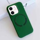 For iPhone 11 MagSafe Magnetic Liquid Silicone Phone Case(Green) - 1