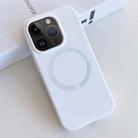 For iPhone 12 Pro MagSafe Magnetic Liquid Silicone Phone Case(White) - 1