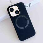 For iPhone 13 MagSafe Magnetic Liquid Silicone Phone Case(Dark Blue) - 1