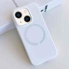 For iPhone 13 MagSafe Magnetic Liquid Silicone Phone Case(White) - 1