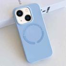 For iPhone 13 MagSafe Magnetic Liquid Silicone Phone Case(Light Blue) - 1