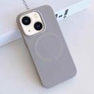 For iPhone 13 MagSafe Magnetic Liquid Silicone Phone Case(Grey) - 1