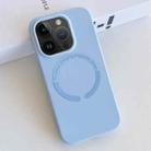 For iPhone 13 Pro MagSafe Magnetic Liquid Silicone Phone Case(Light Blue) - 1