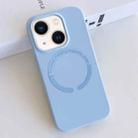 For iPhone 14 MagSafe Magnetic Liquid Silicone Phone Case(Light Blue) - 1