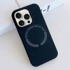 For iPhone 15 Pro Max MagSafe Magnetic Liquid Silicone Phone Case(Dark Blue) - 1