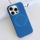 For iPhone 15 Pro Max MagSafe Magnetic Liquid Silicone Phone Case(Sea Blue) - 1