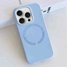 For iPhone 15 Pro Max MagSafe Magnetic Liquid Silicone Phone Case(Light Blue) - 1