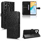 For ZTE Blade V50 Smart / V50 Design 4G Honeycomb Dot Texture Leather Phone Case(Black) - 1