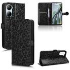 For ZTE Libero 5G IV Honeycomb Dot Texture Leather Phone Case(Black) - 1