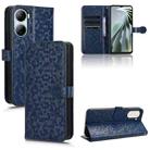 For ZTE Libero 5G IV Honeycomb Dot Texture Leather Phone Case(Blue) - 1