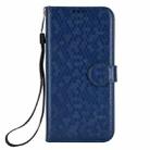 For ZTE Axon 60 4G Honeycomb Dot Texture Leather Phone Case(Blue) - 3