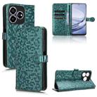 For ZTE Axon 60 4G Honeycomb Dot Texture Leather Phone Case(Green) - 1