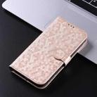For ZTE Blade A75 Honeycomb Dot Texture Leather Phone Case(Gold) - 2