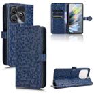 For ZTE Blade A75 Honeycomb Dot Texture Leather Phone Case(Blue) - 1