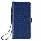 For ZTE Blade A75 Honeycomb Dot Texture Leather Phone Case(Blue) - 3