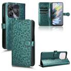 For ZTE Blade A75 Honeycomb Dot Texture Leather Phone Case(Green) - 1