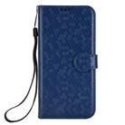 For ZTE Blade V60 Design Honeycomb Dot Texture Leather Phone Case(Blue) - 3