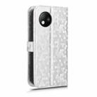 For ZTE Blade A35 Lite / A35 Core Honeycomb Dot Texture Leather Phone Case(Silver) - 3