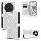 For ZTE nubia Z60S Pro Honeycomb Dot Texture Leather Phone Case(Silver) - 1