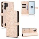 For ZTE nubia Red Magic 10 Pro Honeycomb Dot Texture Leather Phone Case(Gold) - 1