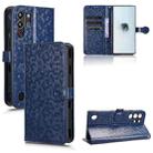 For ZTE nubia Red Magic 10 Pro Honeycomb Dot Texture Leather Phone Case(Blue) - 1