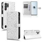 For ZTE nubia Red Magic 10 Pro Honeycomb Dot Texture Leather Phone Case(Silver) - 1