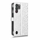 For ZTE nubia Red Magic 10 Pro Honeycomb Dot Texture Leather Phone Case(Silver) - 3