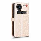 For ZTE nubia Z70 Ultra Honeycomb Dot Texture Leather Phone Case(Gold) - 3