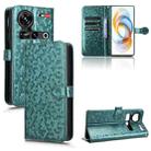 For ZTE nubia Z70 Ultra Honeycomb Dot Texture Leather Phone Case(Green) - 1