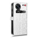 For ZTE nubia Z70 Ultra Honeycomb Dot Texture Leather Phone Case(Silver) - 3