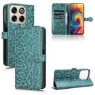 For ZTE Blade V70 Honeycomb Dot Texture Leather Phone Case(Green) - 1